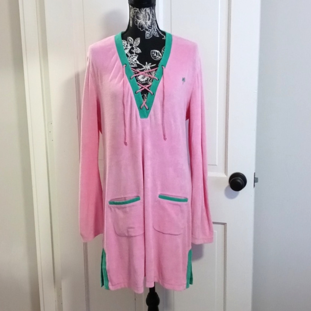 💗RARE/VTG Lilly Pulitzer💗 - Ilene Terry Cloth Tunic Cover-Up Dress